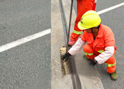 廣西柳王高速公路橋梁伸縮縫錨固區(qū)砼破損使用RT-1搶修