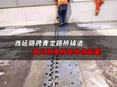 西安青龍路橋橋梁伸縮縫更換 夜間施工速戰(zhàn)速決